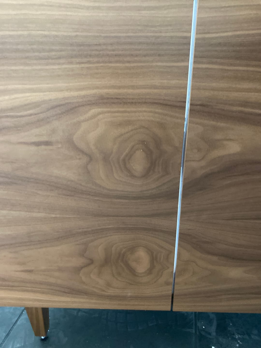 Customer photo review of Austin 36" American Black Walnut Bathroom Vanity, Left Sink