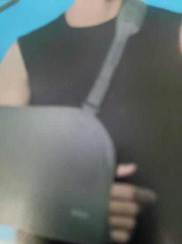 Customer photo review of Arm Pouch Sling (Mild Support)| Provides Support to the Shoulder & Arm (Grey)