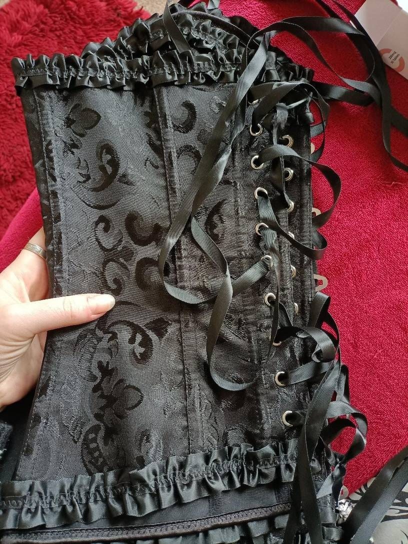 Customer photo review of Overbust Steampunk corset