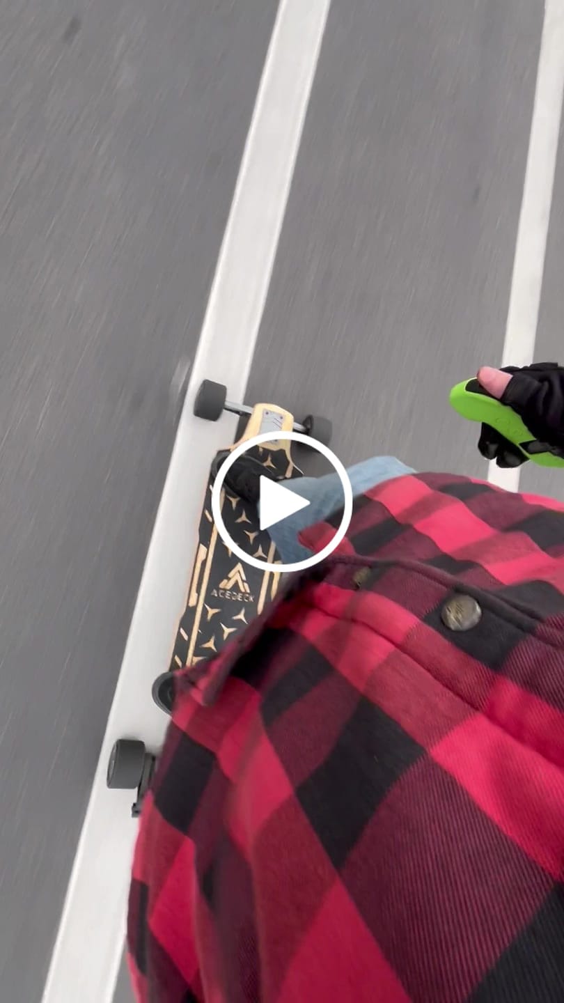 Customer video review of Acedeck® x MADESK8® V2 Stealth 105mm Wheel - Ares X1,Ares X3, Nomad N1, Stella S1, Stella S3, Stella Mini