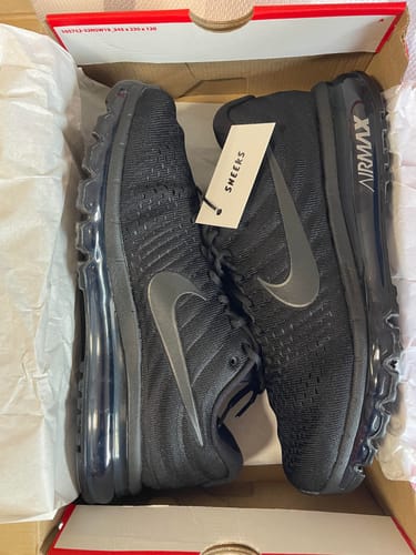 Customer photo review of Nike Air Max 2017 'Triple Black' Men's