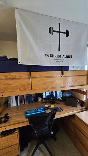 Customer photo review of In Christ Alone Flag