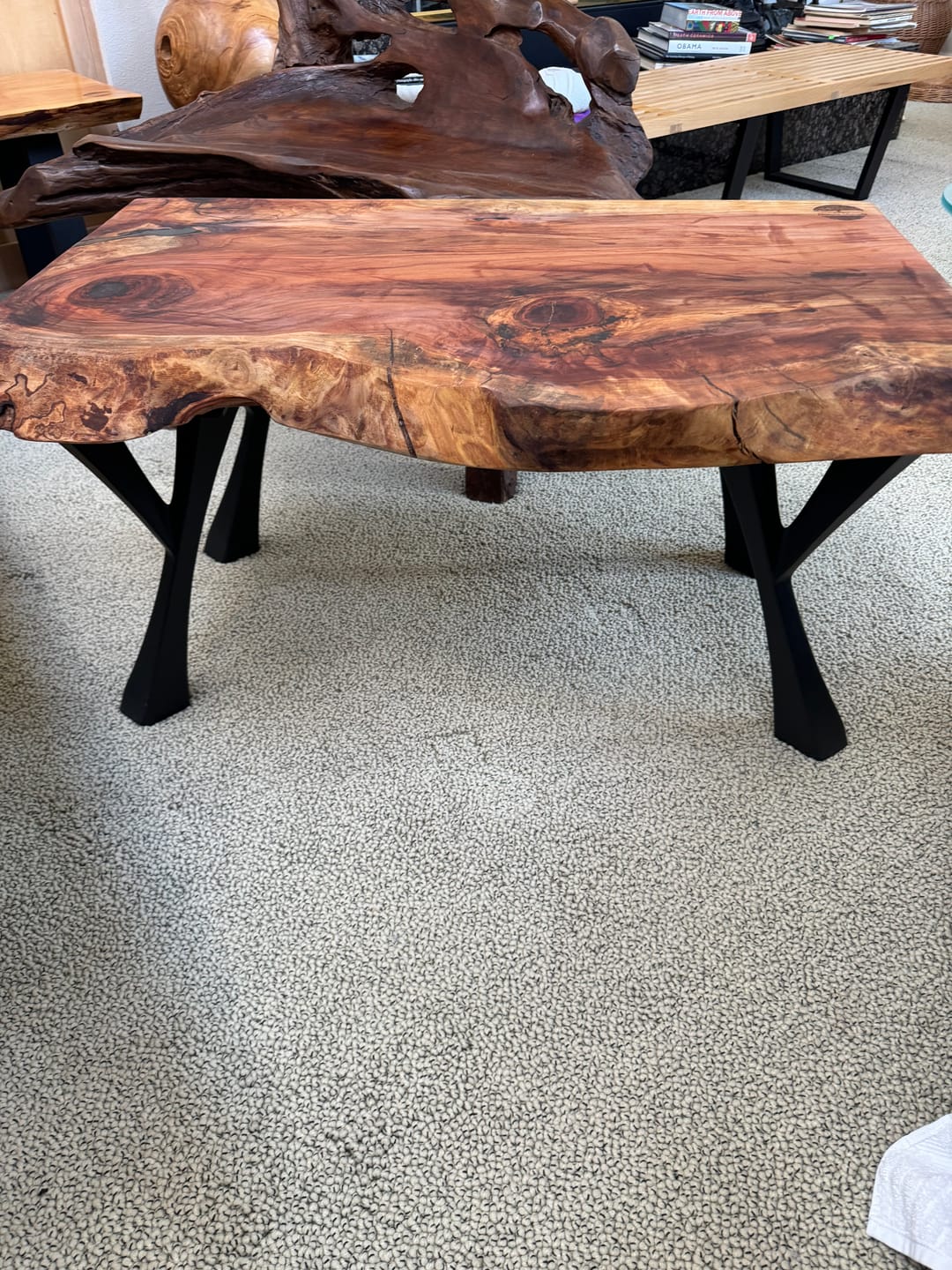 Customer photo review of Bench Legs 115 Yami 16H Industrial Metal Furniture