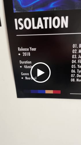 Customer video review of Kali Uchis - Isolation | Album Cover Poster