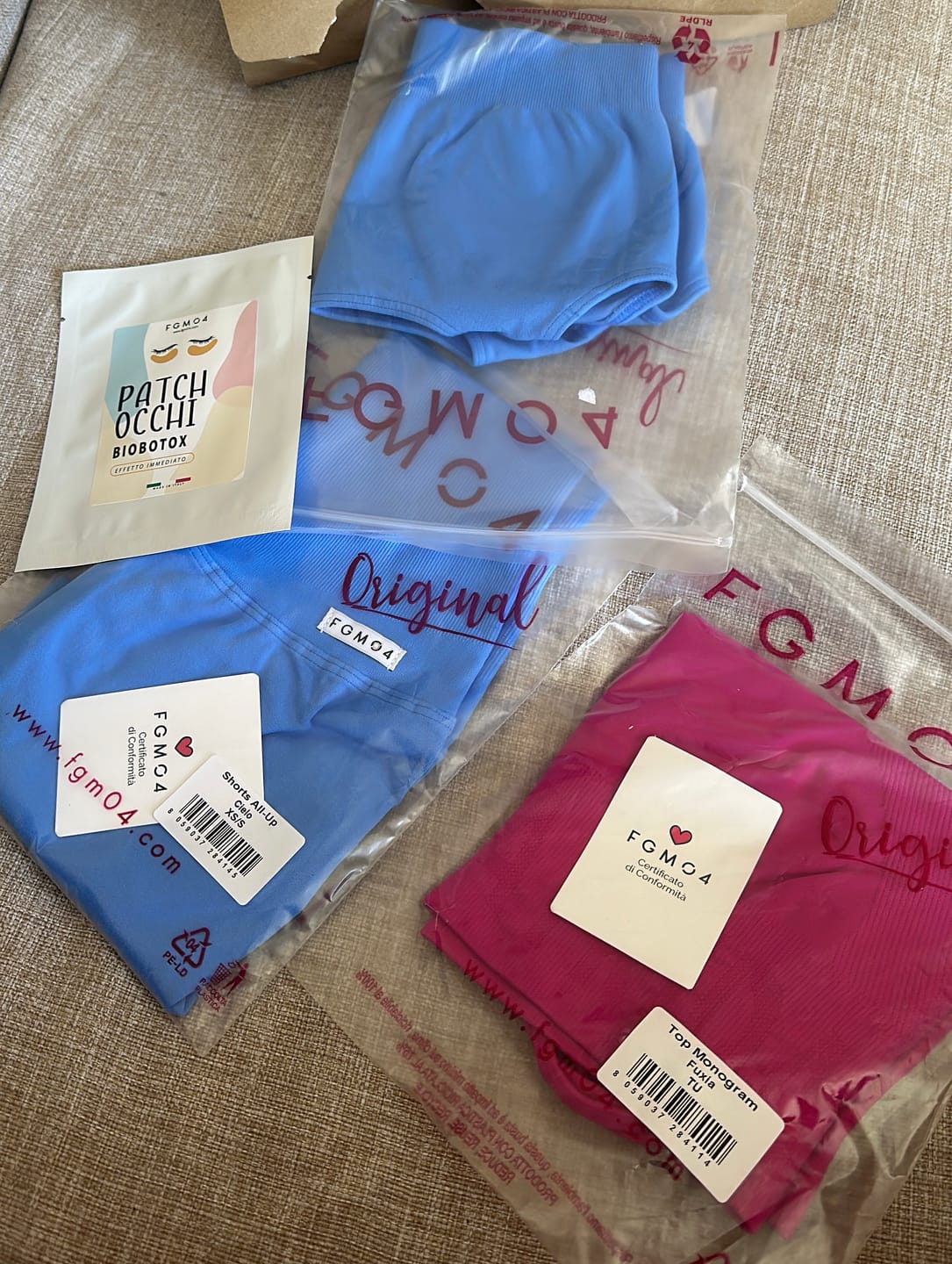 Customer photo review of Shorts All-Up Azzurro Cielo