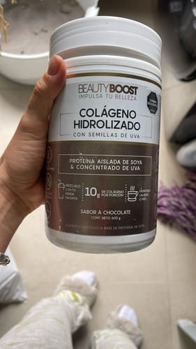 Customer photo review of COLÁGENO HIDROLIZADO CON SEMILLAS DE UVA SABOR A CHOCOLATE