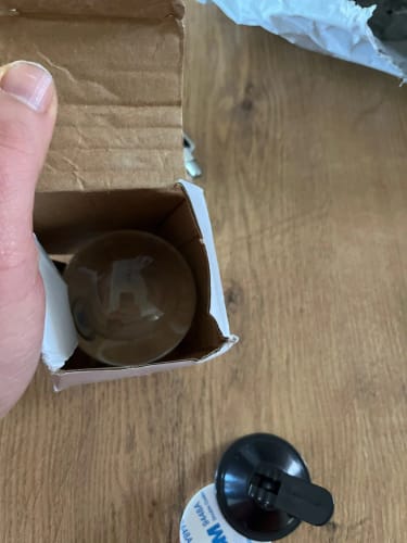 Customer photo review of 3D Crystal ball Crystal Planet Night Light Laser