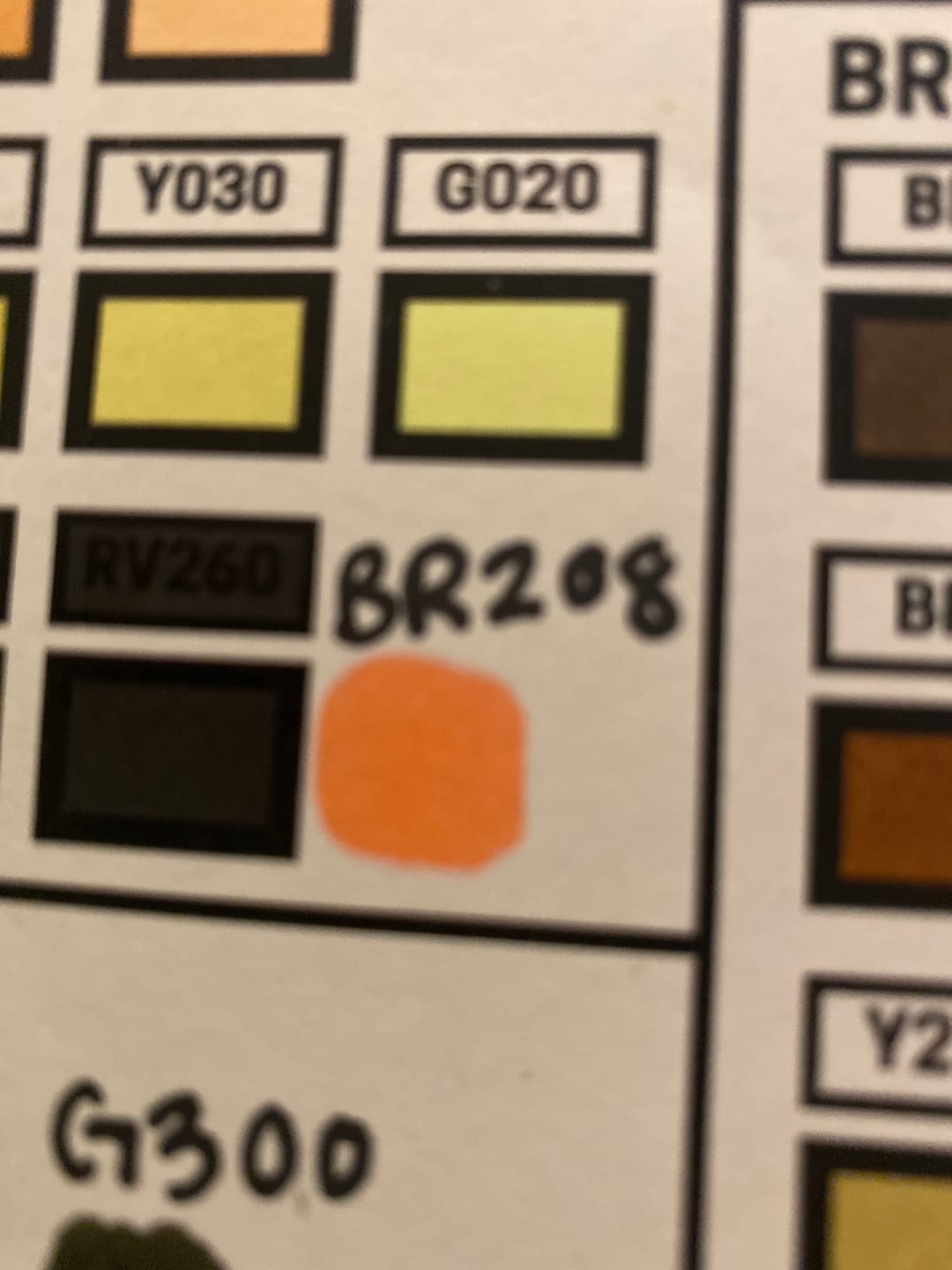 Customer photo review of Ohuhu Honolulu BR208 / YR57 Individual Marker, Brush & Chisel