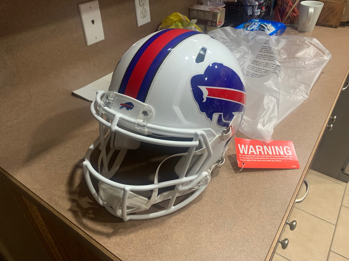 Customer photo review of Buffalo Bills Riddell Speed Authentic Football Helmet