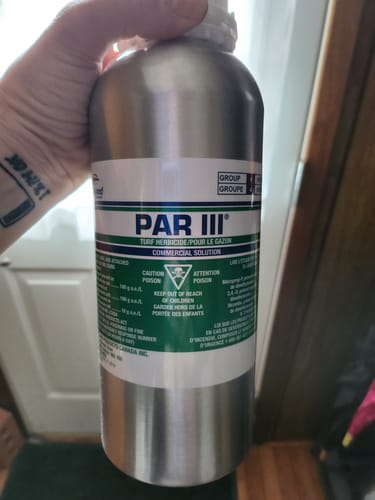Customer photo review of Par 3 Herbicide Weed killer – 1L Bottle