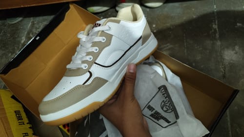 Customer photo review of AUSTIN Beige Men's casual sneaker