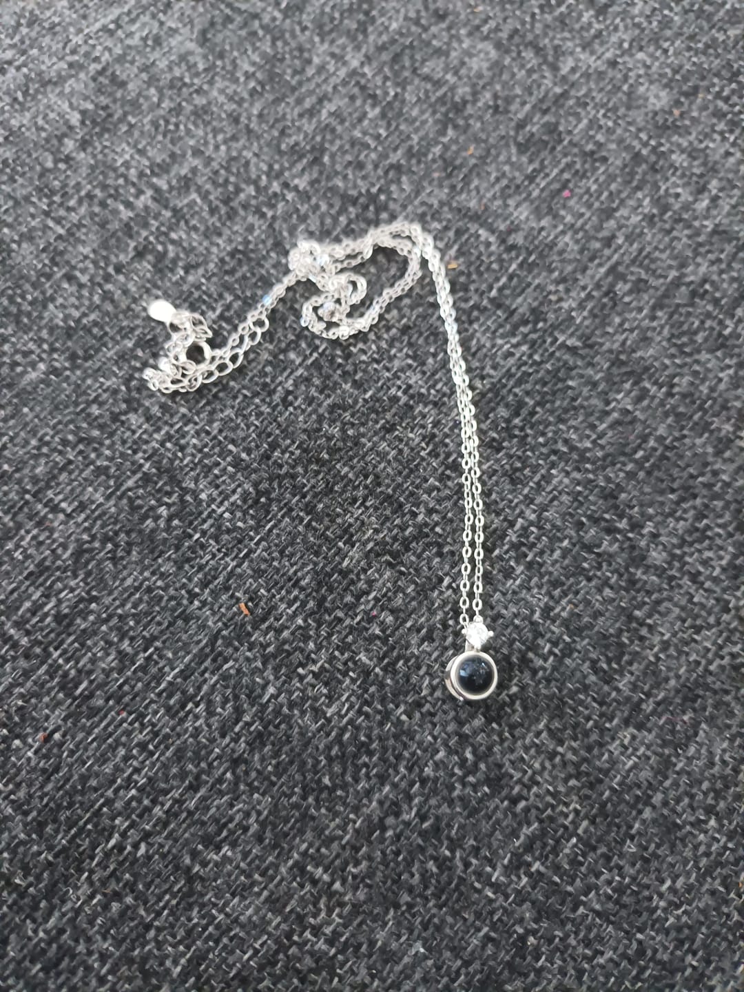 Customer photo review of Forever In My Heart Projection Necklace