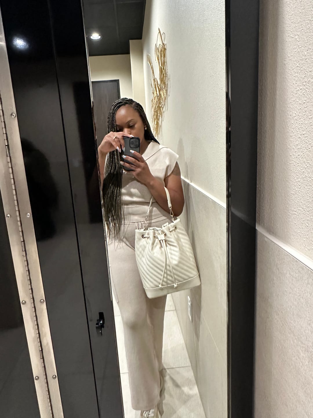 Customer photo review of Bucket Bag - Cream