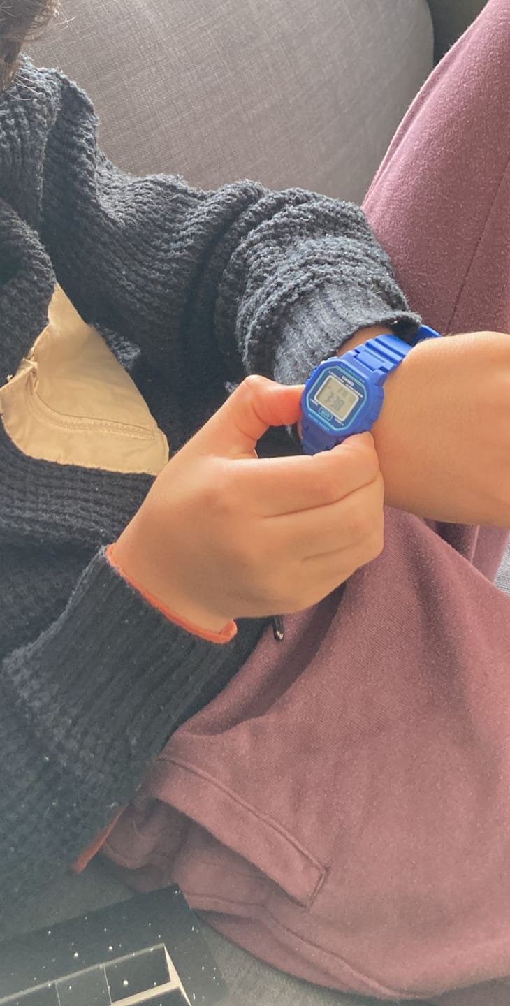Customer photo review of Reloj Casio Vintage LA-20WH-2ADF Azul