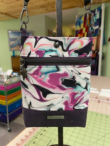 Customer photo review of Wanderlust Phone Bag Pattern