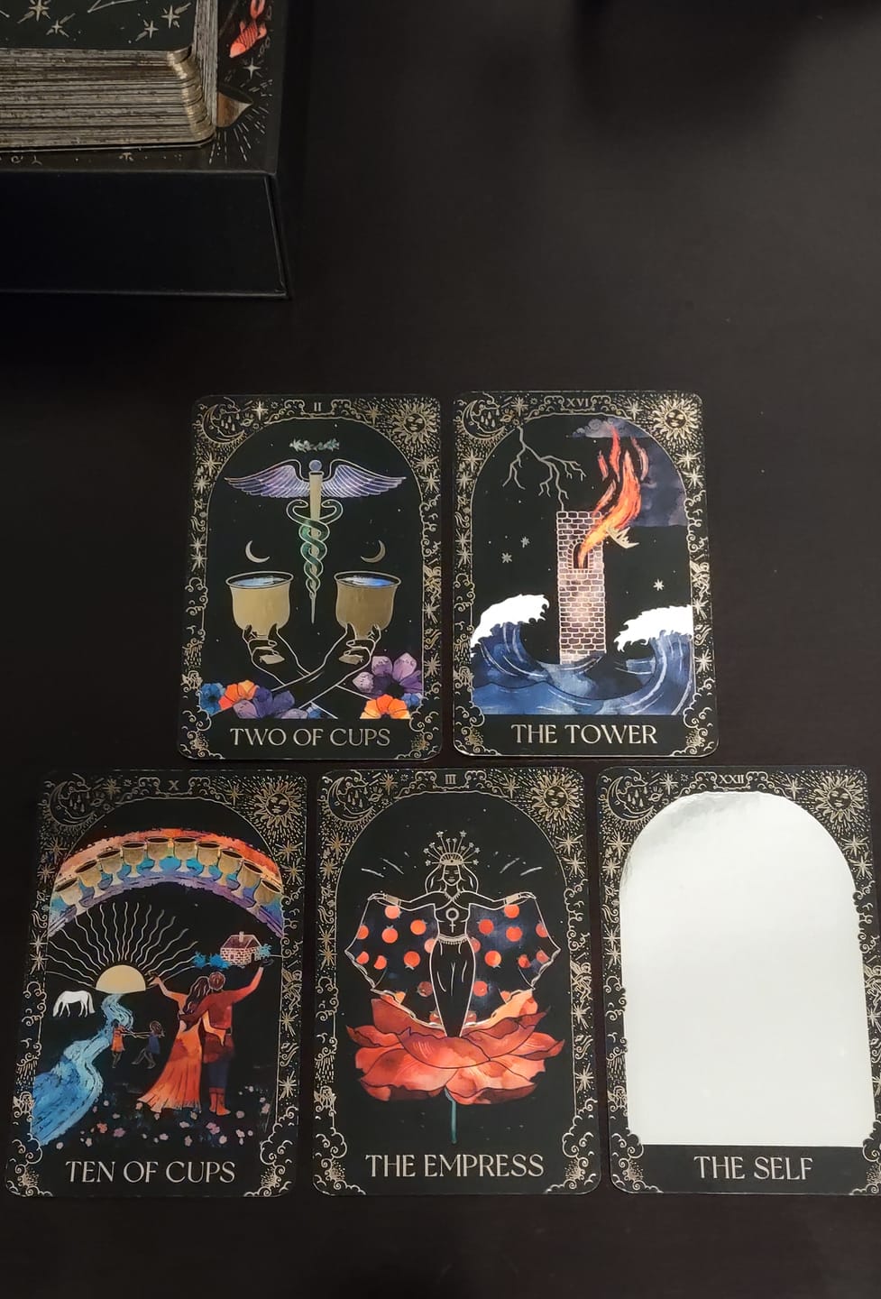 Customer photo review of Dreamy Moons Tarot