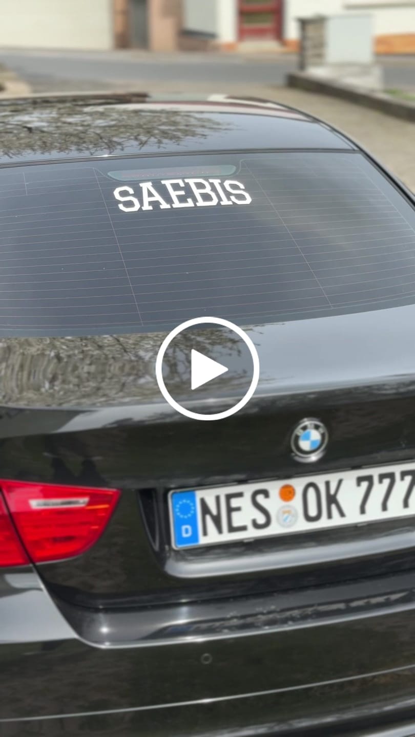 Customer video review of SAEBIS® Lifestyle Auto Folie weiß, schwarz oder Chameleon