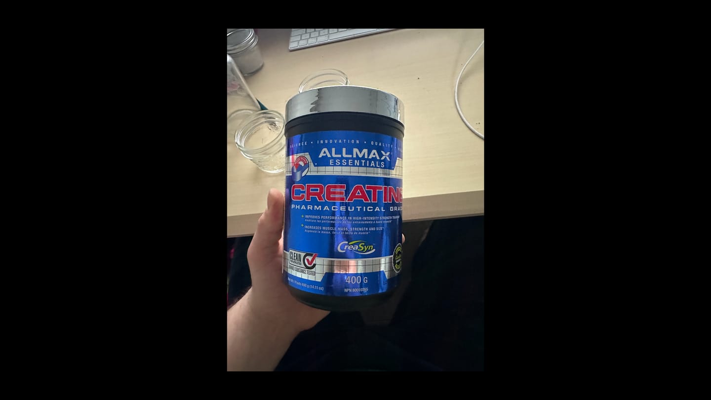 Customer photo review of Allmax - Creatine Monohydrate 400g