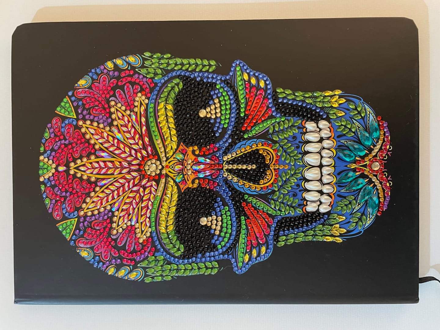 Customer photo review of "Skull" Crystal Art Notebook Kit 26x18cm