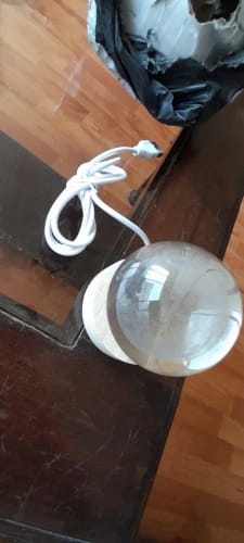 Customer photo review of 3D Crystal ball Crystal Planet Night Light Laser