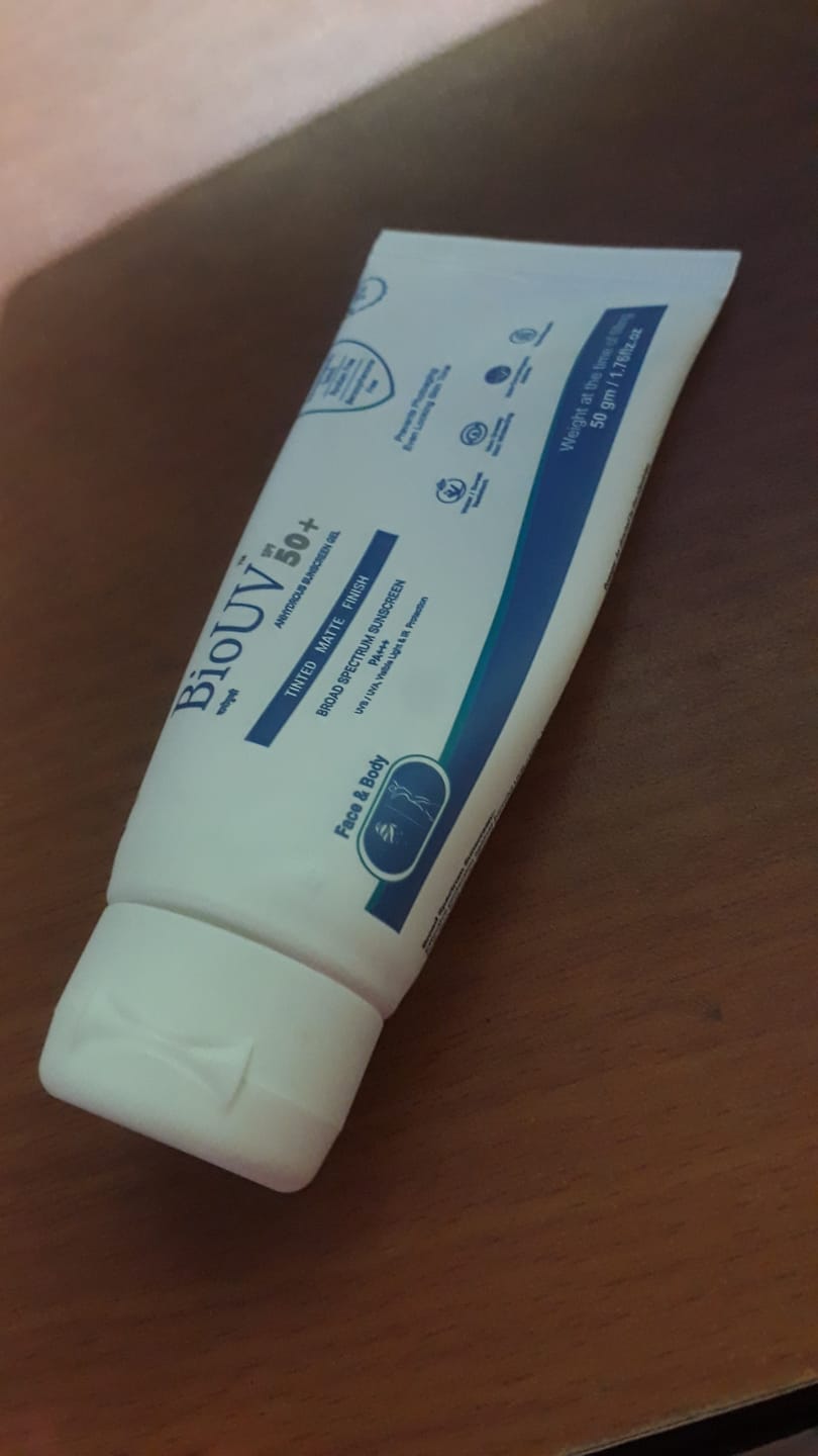 Customer photo review of Bio UV 50+ (Tinted & Matte)