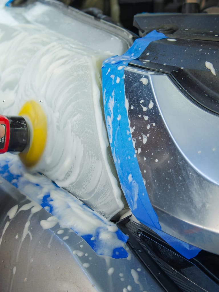 Customer photo review of Headlight Renew - Hybrid Plastic Polish