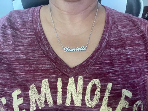 Customer photo review of Personalized Name Necklace
