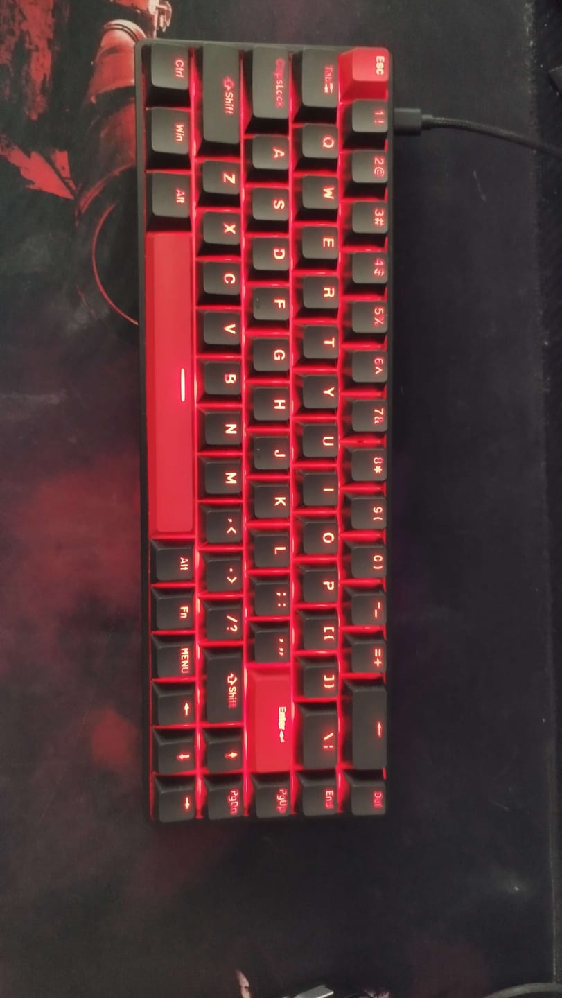 Customer photo review of DrunkDeer G65 - Wired Actuation-Distance-Adjustable Magnetic Switch Gaming Keyboard