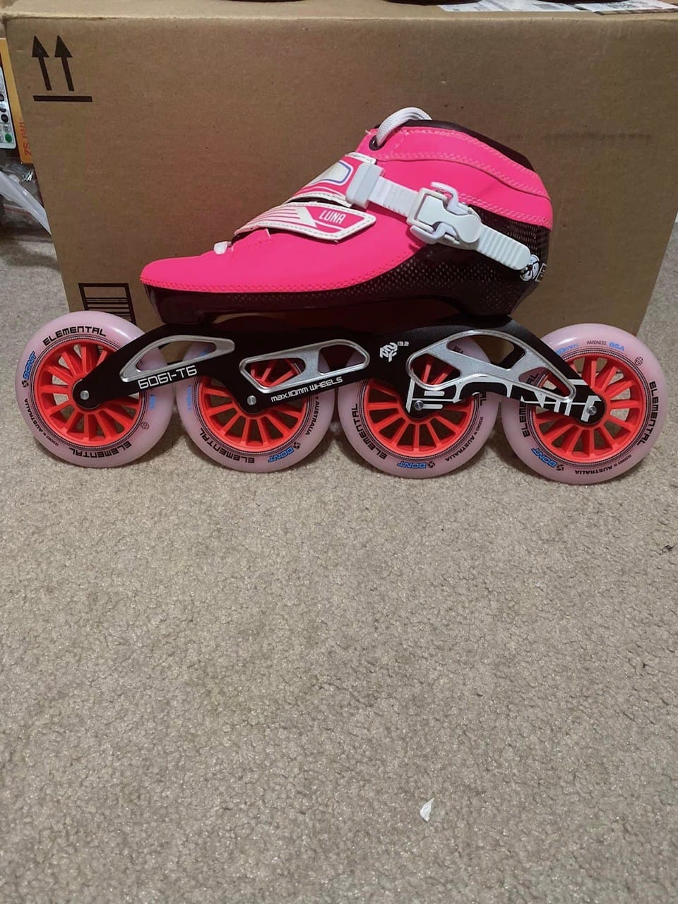 Customer photo review of Elemental Inline Skate Wheel