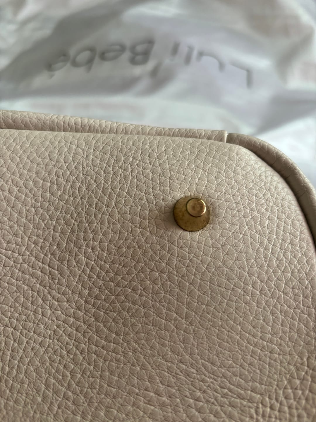 Customer photo review of Monaco Diaper Bag | Pearl White