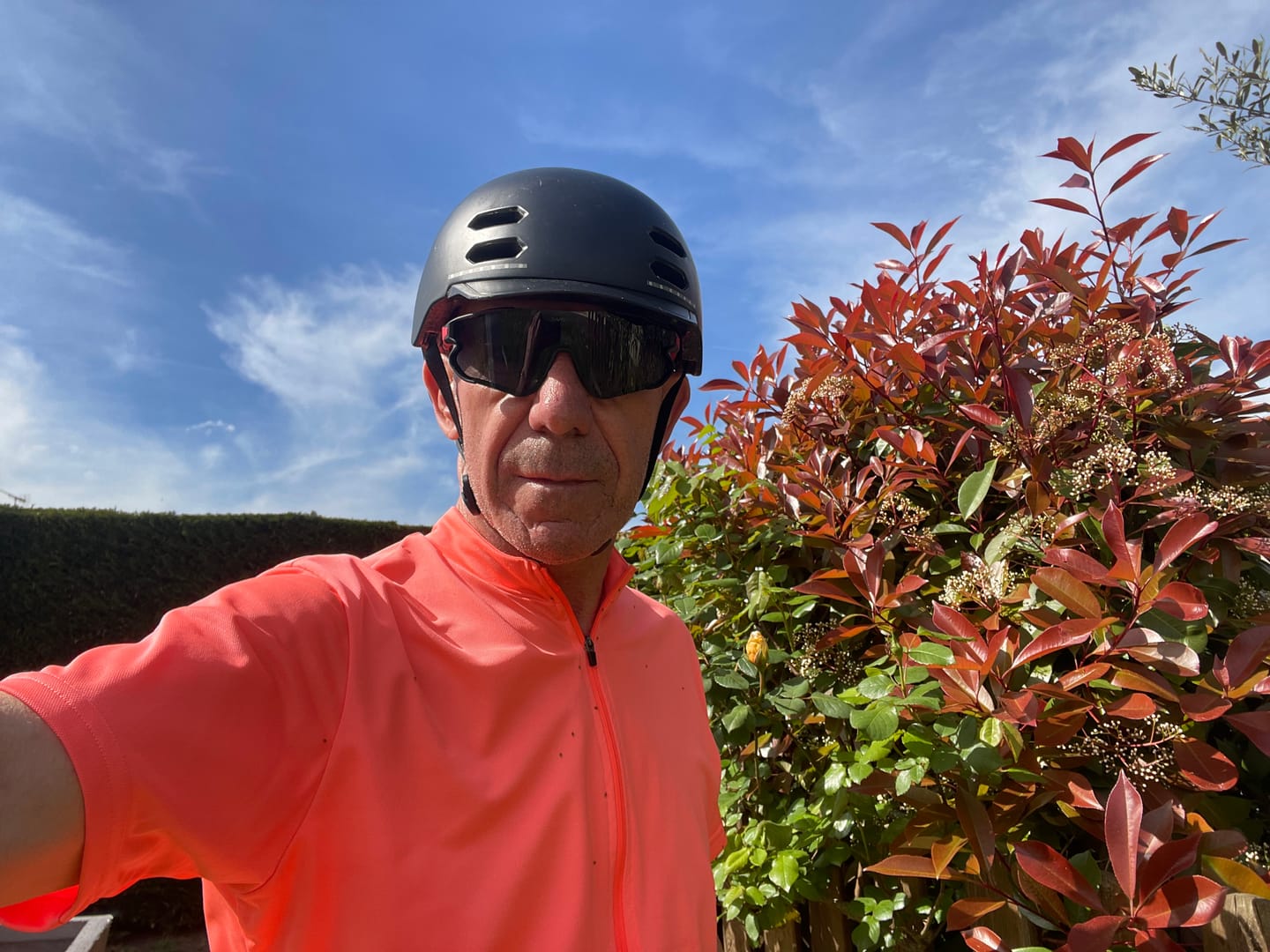 Customer photo review of Lunettes polarisées pour Cyclisme Rouge - OPTIMAX