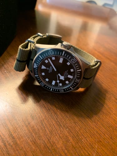 Customer photo review of Five Eye Nylon Watch Strap - Stripe