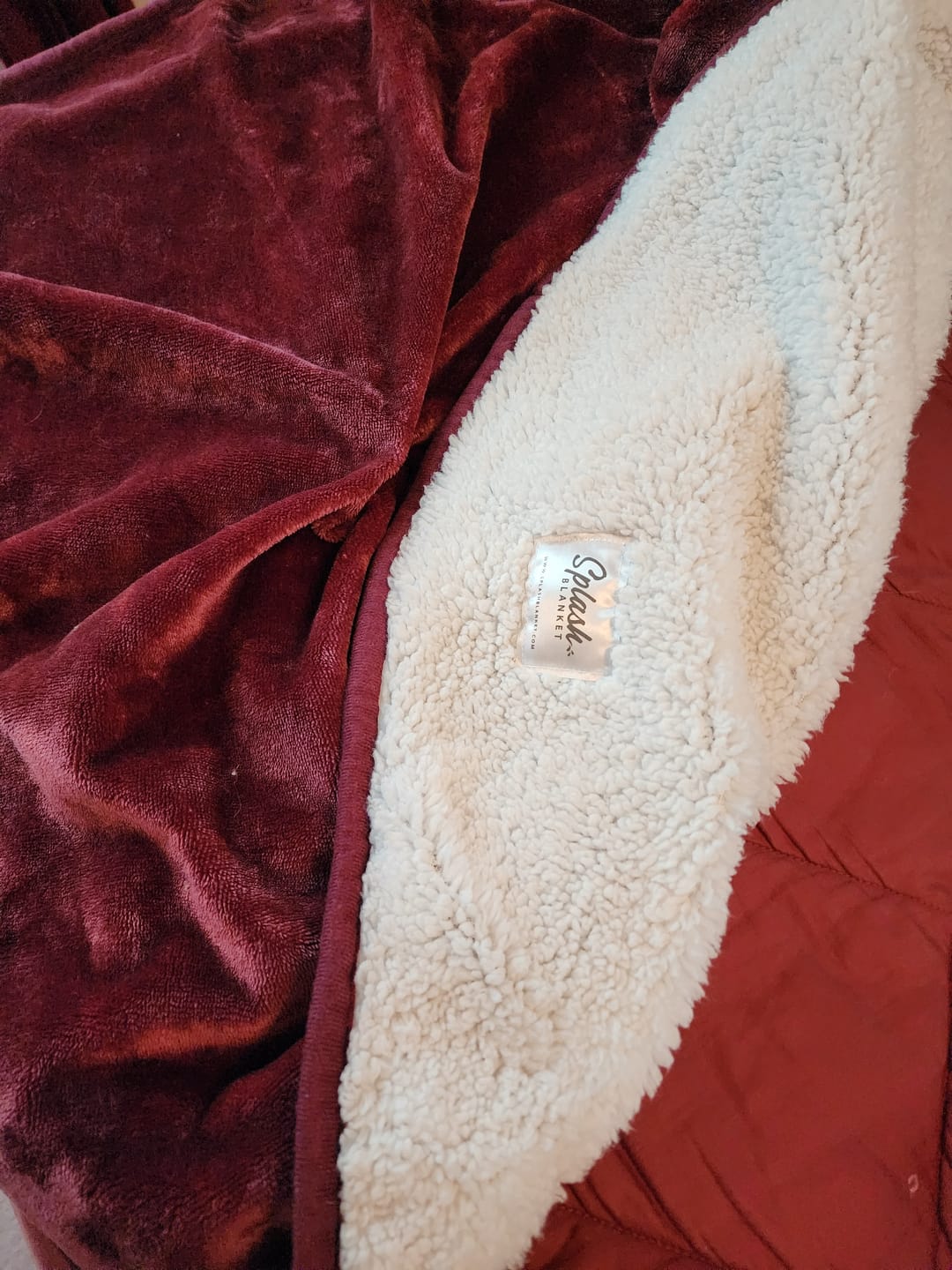 Customer photo review of Waterproof Splash Blanket™️ - Moon Blood The OG