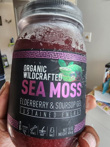 Customer photo review of Elderberry and Soursop Sea Moss Gel Trio