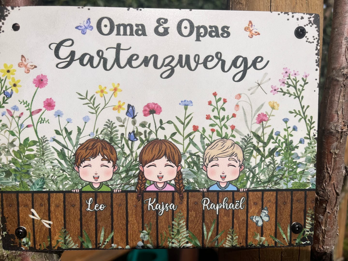 Customer photo review of Omas & Opas Garten - Großeltern-Türschild