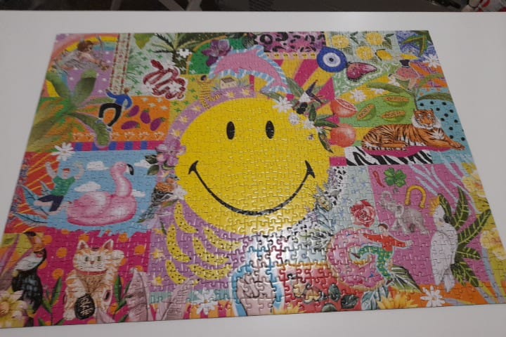 Customer photo review of Smiley® Puzzle - 1000 Piece