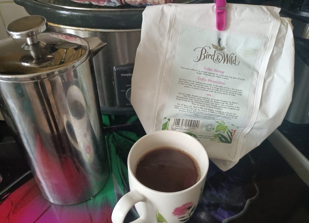 Customer photo review of Dark Roast Fairtrade Organic Bird Friendly RSPB Coffee