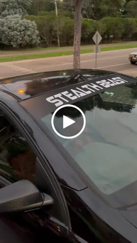 Customer video review of Custom Car Banner Combo