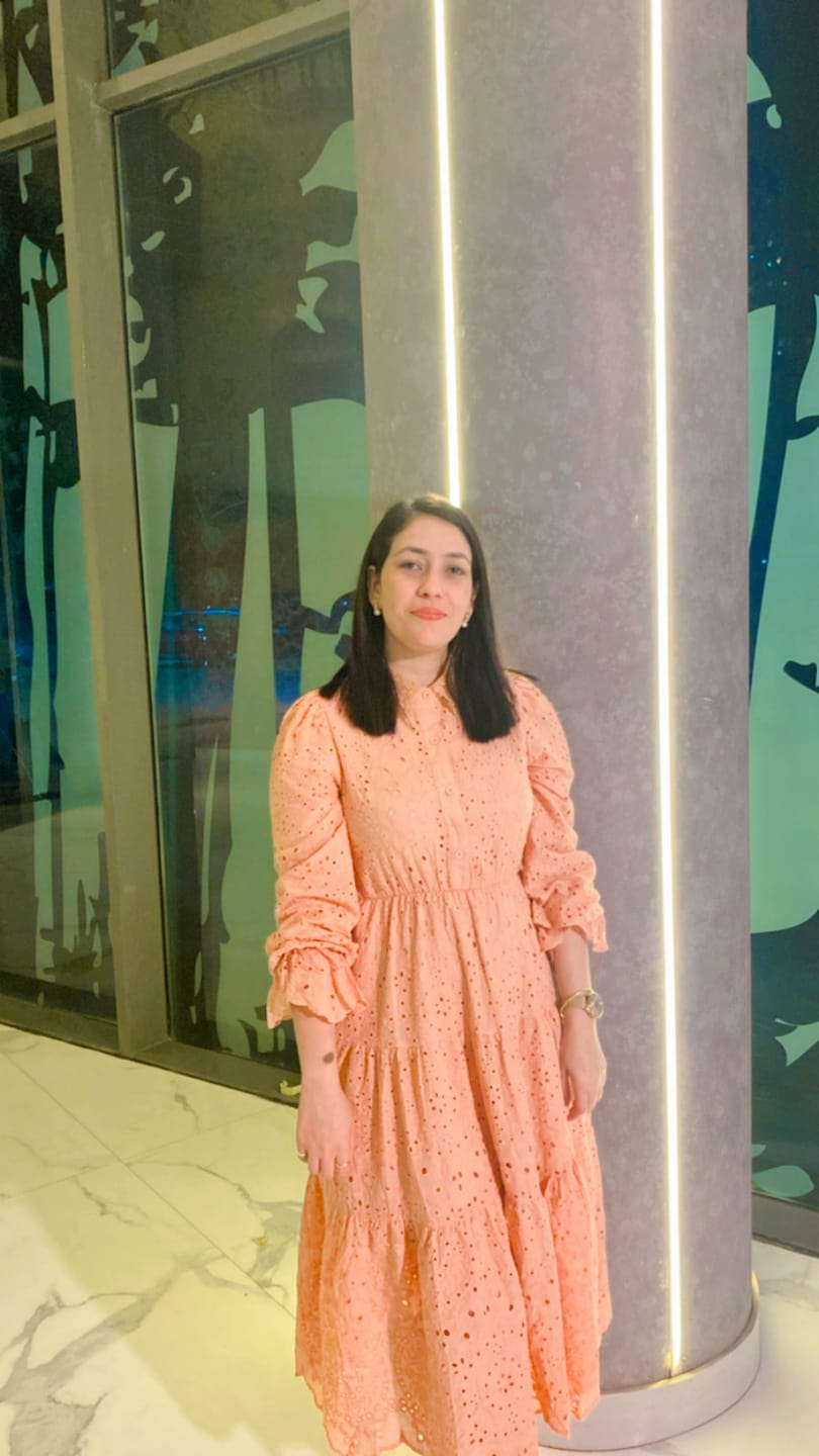 Customer photo review of Jimmy Cotton Eyelet Midi Dress