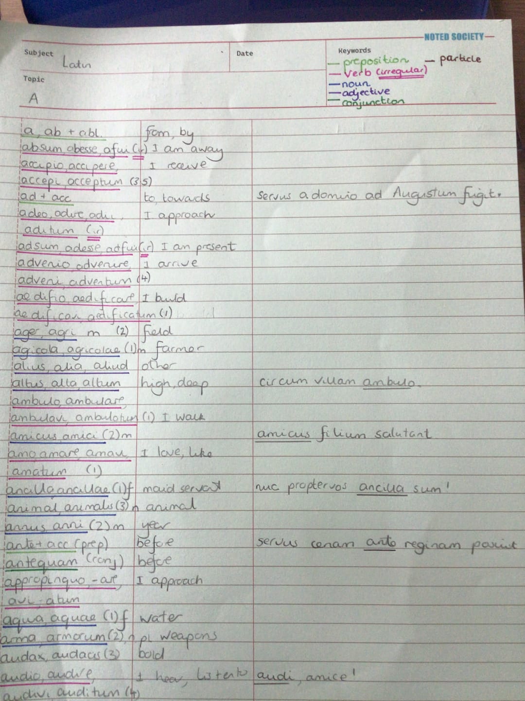 Customer photo review of Language Notepad