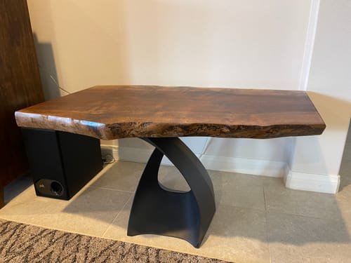 Customer photo review of Coffee Table Legs 121 Tulipe 16H Metal Elegance Furniture