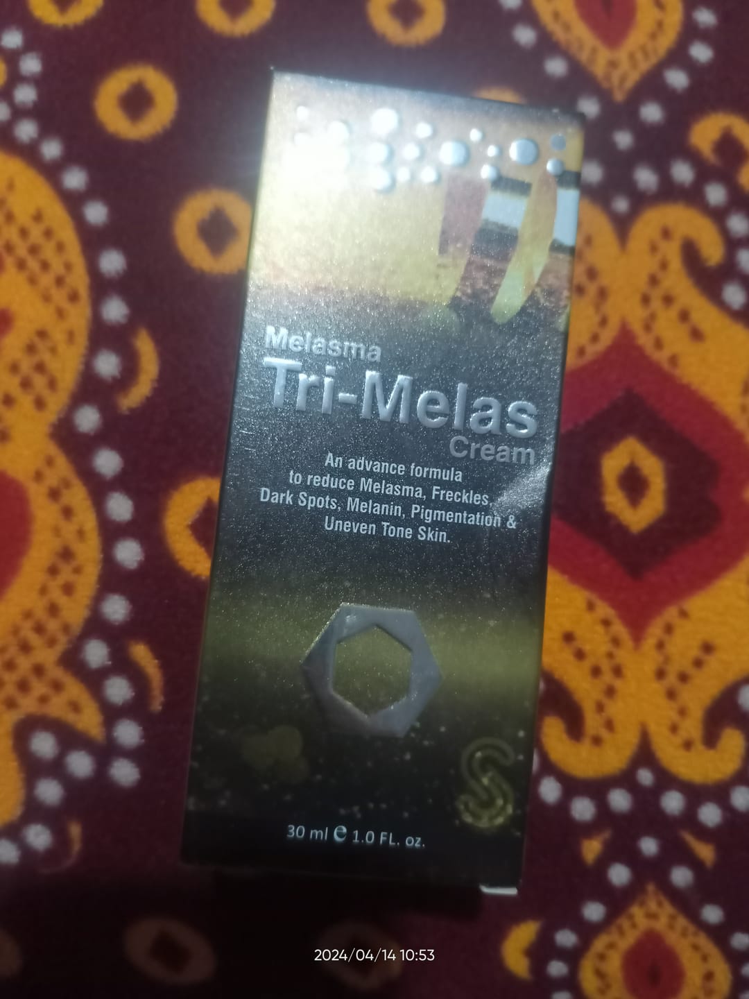 Customer photo review of Tri Melas Cream - 2 Pack