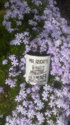 Customer photo review of Mir Reichts Ich Geh Zu Meiner Modelleisenbahn Tasse Geschenk Eisenbahner Lokführer Spruch Lokomotive Geschenkidee Eisenbahn