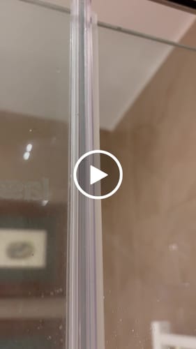 Customer video review of Perfil vierteaguas con lengüeta de 2m para mampara de ducha para vidrio de 6 a 8mm de grosor