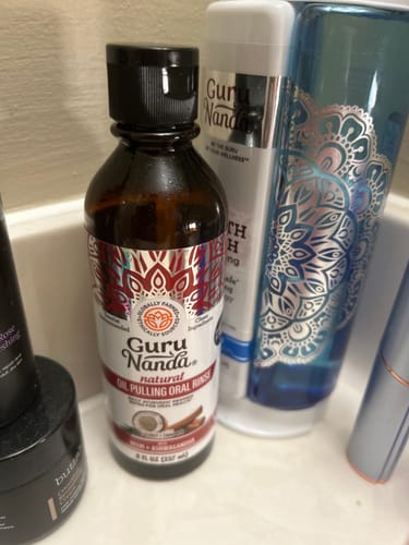 Customer photo review of Coconut & Cinnamon Oil Pulling Flavor + Neem & Ashwagandha - 8 oz