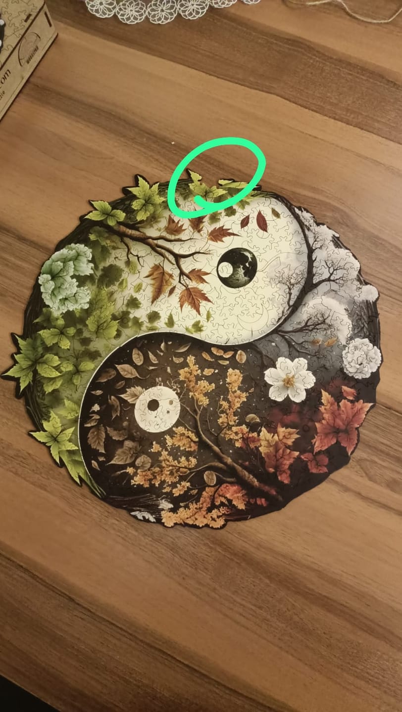 Customer photo review of 4 Season Yin Yang - Ahşap Puzzle