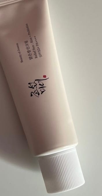 Customer photo review of Relief Sun : Rice + Probiotics (SPF50+ PA++++) 50ml