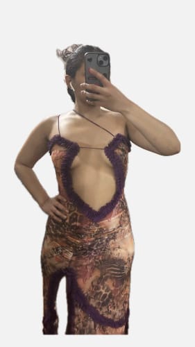 Customer photo review of Sophia Maxi Dress