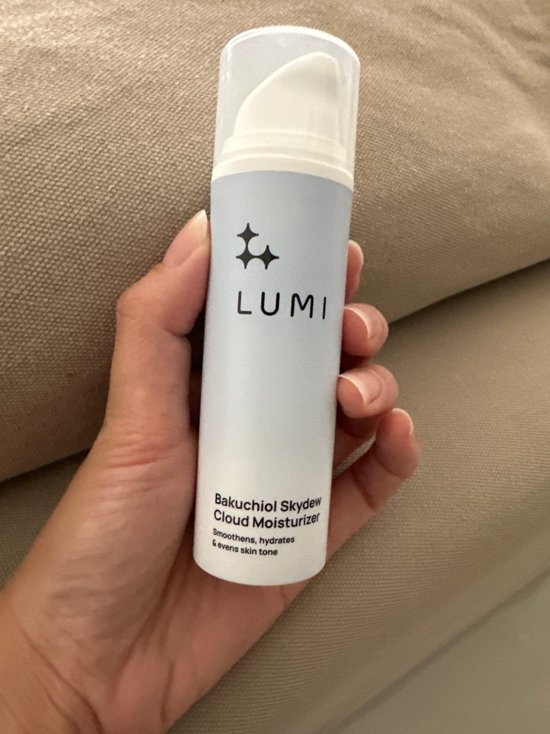 Customer photo review of Bakuchiol Skydew Cloud Moisturizer