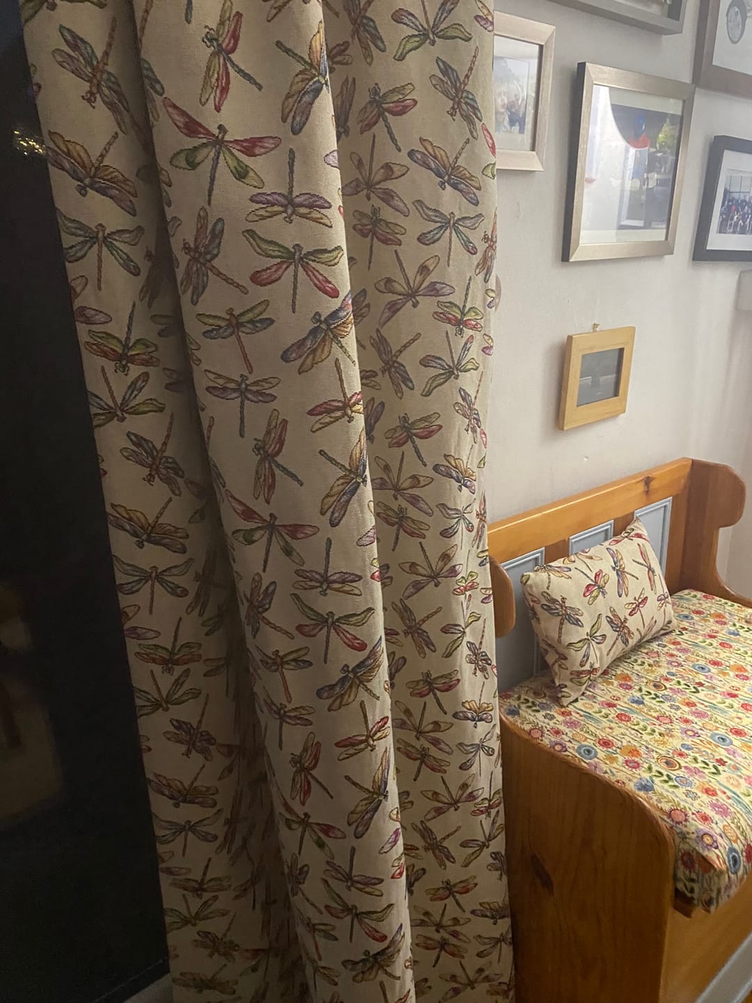 Customer photo review of Dragonflies Tapestry Fabric